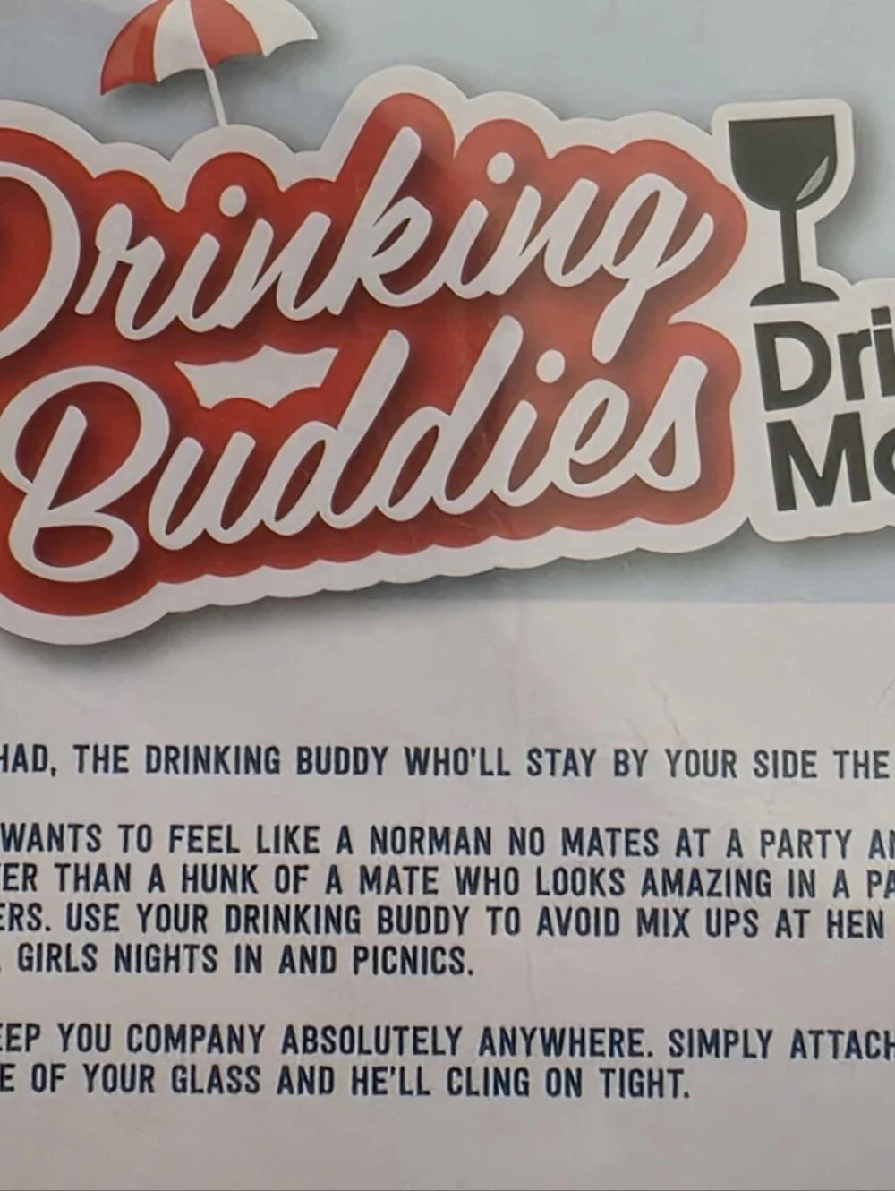 NPW Drinking Buddies ~ Drink Markers 2.5